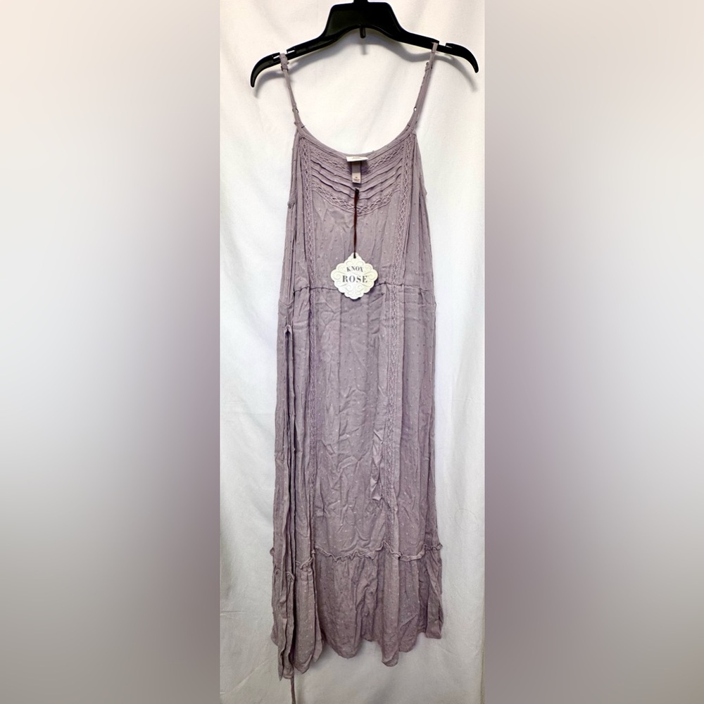 Knox Rose Dusty Lavender Maxi Slip Dress - Picture 1 of 4